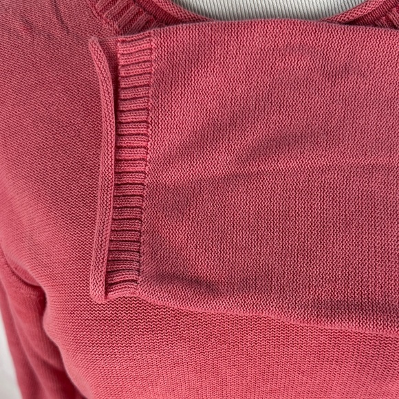 Coldwater Creek Rose Cotton Crew Neck Sweater - Picture 3 of 6